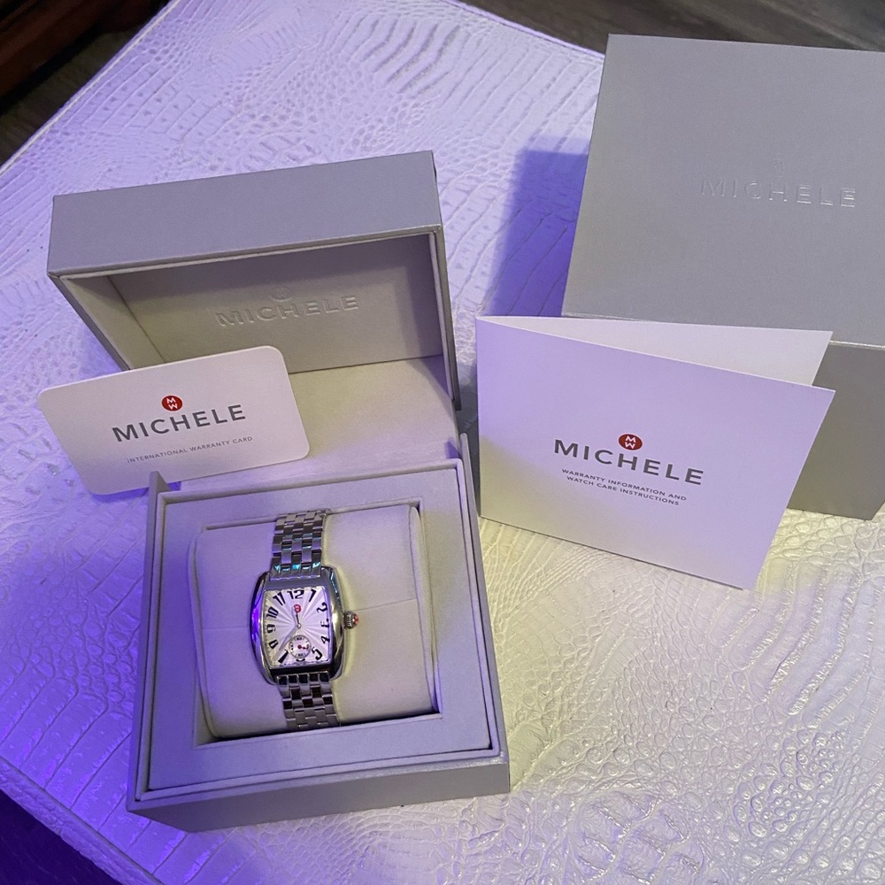 Michele Urban Mini Silver Dial Women’s Watch